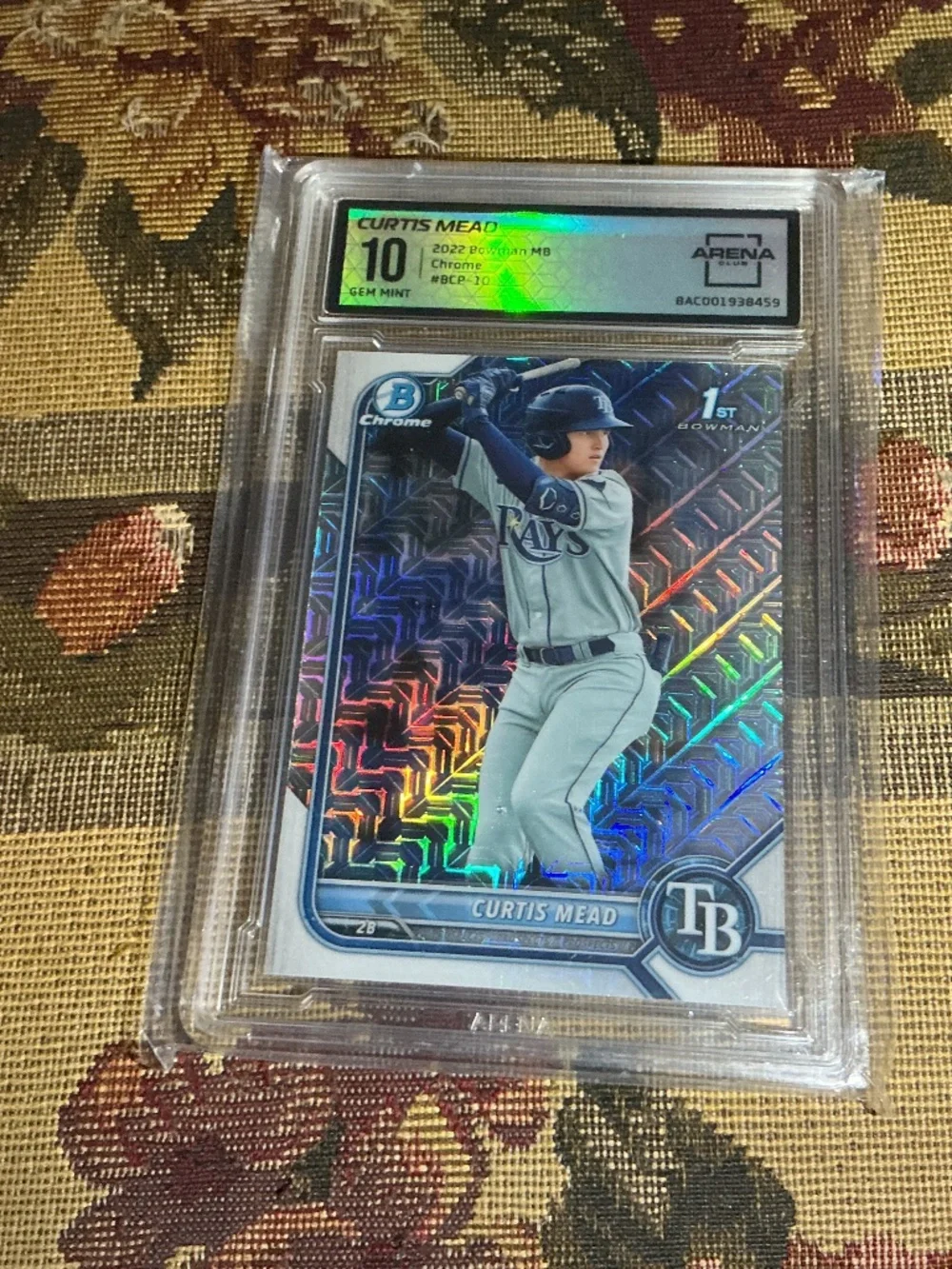 2022 Bowman Curtis Mead mega box #BCP-10 graded rookie card Arena 10